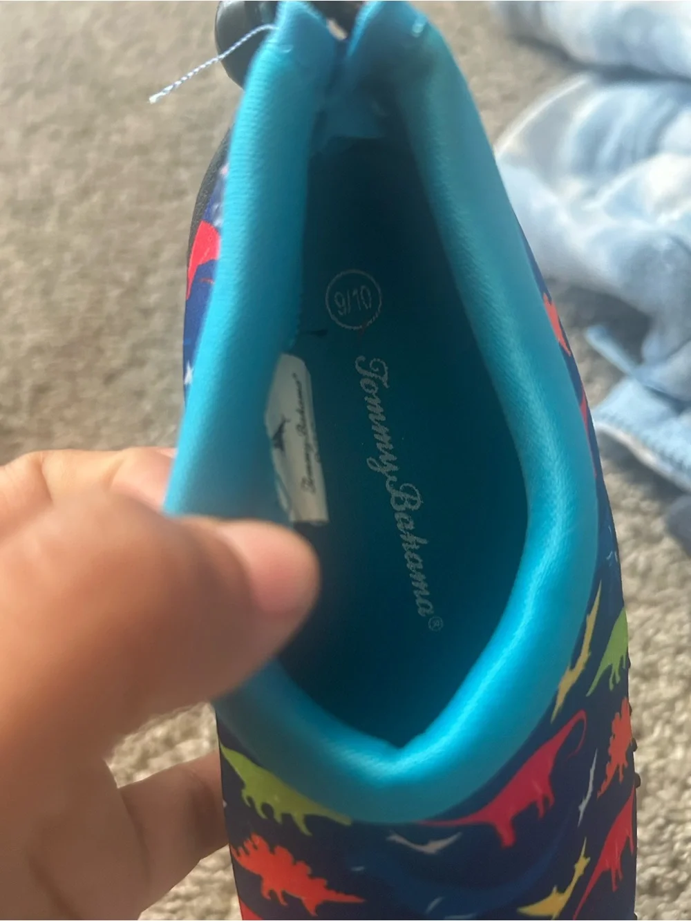 Tommy Bahama Kids Blue Dinosaur Water Shoes